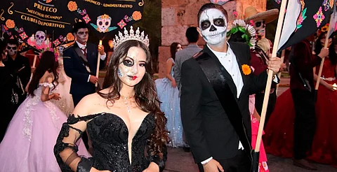 Catrinas y catrines de la PREFECO darán vida al desfile del 1 de noviembre en Morelia