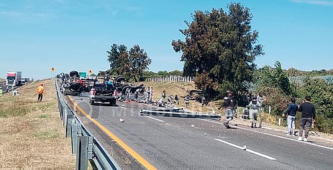 Michoacán: reportan dos oficiales de la Guardia Nacional sin vida tras volcadura