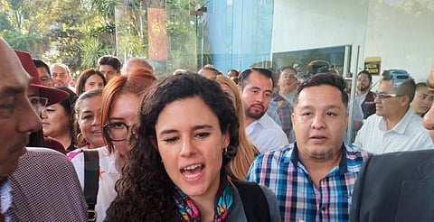 "Hay libre manifestación" Luisa Alcalde sobre protesta del PJF en asamblea de Morena en Morelia