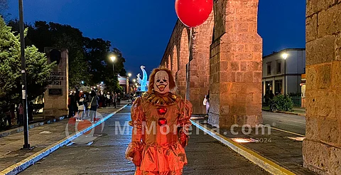 Alumnos del Colegio Benedí realizan terrorífico recorrido de Halloween