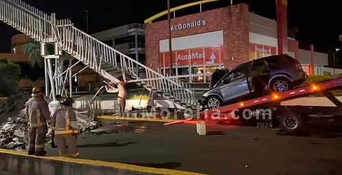 Sin fecha, reparación del puente peatonal en Camelinas por temas de la aseguradora: SCOP