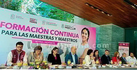 Michoacán retoma la Formación Continua de maestras y maestros