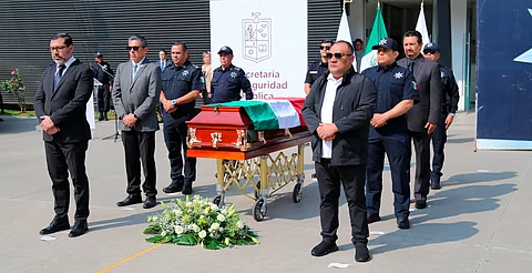 SSP despide con honores a oficial caído en cumplimiento del deber