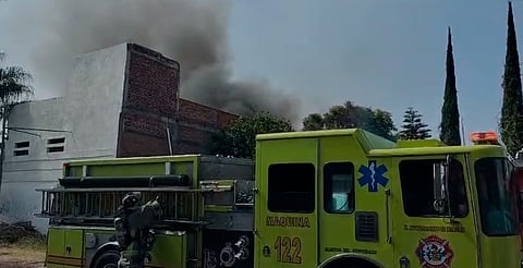 Se incendia predio en la colonia Vicente Guerrero de Morelia