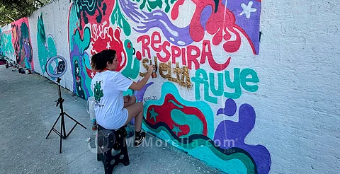 Graffiti no es vandalismo, es arte: artista venezolana