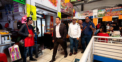 Respaldo permanente a locatarios del mercado Tariácuri: Torres Piña