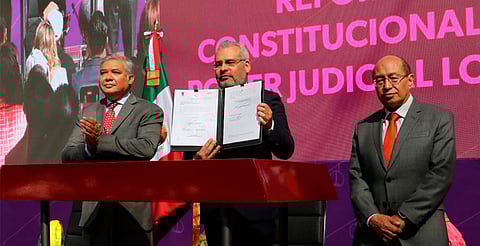 Michoacán a la vanguardia; primer estado en validar reforma judicial: Bedolla