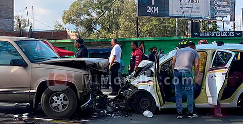 Se registra fuerte choque en la Morelia-Quiroga; hay una mujer sin vida