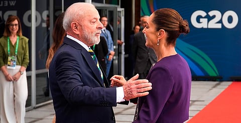 Recibe Lula Da Silva a Sheinbaum en Brasil para el G20