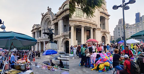 Tianguis permanece en Bellas Artes
