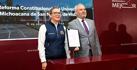UMSNH accederá a beneficios con reforma constitucional, reiteran ante protesta del SUEUM