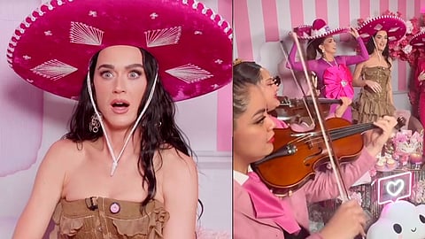 Le llevan serenata a Katty Perry en Pinky Promise, esta fue su reacción