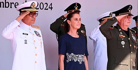 Armada de México es un baluarte de libertad, independencia y democracia que contribuye al desarrollo nacional: Sheimbaum
