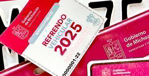 Más de 821 mil refrendos vehiculares pagados en Michoacán en 2025