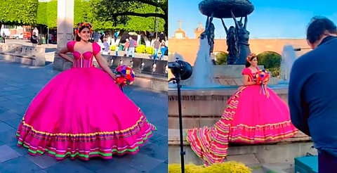 Michoacana se inspira en la muñeca Lele para sus XV años y encanta en redes