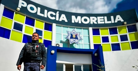 Policía Morelia reconoce al Oficial E. O. Yépez como "Policía del Mes", conócelo