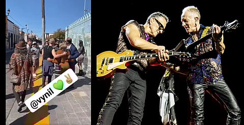 Phil Collen, guitarrista de Def Leppard, pasea por centro de León, Guanajuato