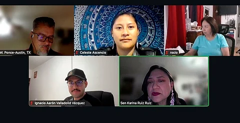 Participa Celeste Ascencio en conversatorio sobre derechos humanos de la comunidad migrante