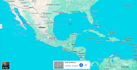 Google Maps ya cambió "Golfo de México" por "Golfo de América"