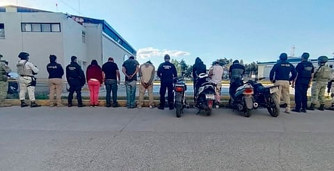 Detienen a 7 personas con metanfetamina y marihuana en Santa Ana Maya y Cuitzeo