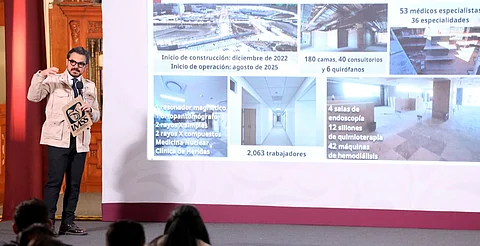 Indicó que en 2024 se concluyeron 14 hospitales, el más reciente en Ciudad Juárez, Chihuahua