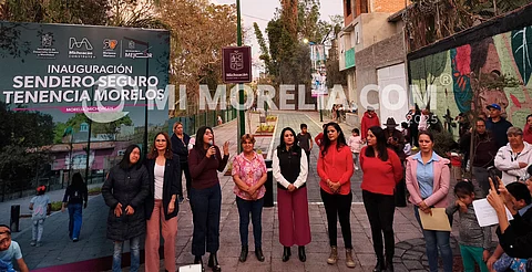 Inauguran Sendero Seguro en la Tenencia Morelos, en Morelia