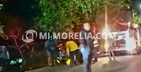 Se accidenta motociclista en el libramiento de Morelia