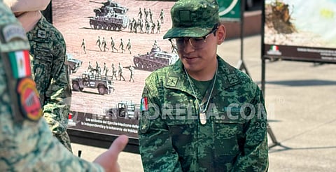 Joven Jesús de Nazareth cumple su sueño de ser "Soldado por un día" en Morelia