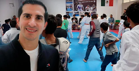 Rommel Pacheco asiste a inauguración de dojang en Casa Hogar de Tarímbaro