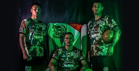 Equipo de la Liga de Expansión rinde homenaje al Ejército Mexicano