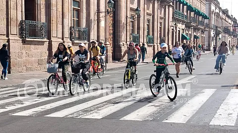 Morelia: analizan ampliar ruta de ciclovía dominical hasta la Ventura Puente
