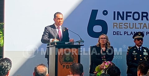 Fiscal de Michoacán rinde informe y destaca aumento de sentencias condenatorias