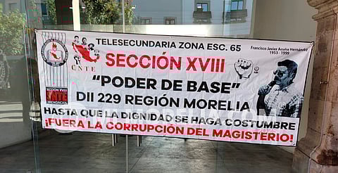 CNTE Michoacán advierte paro indefinido si no atienden sus demandas