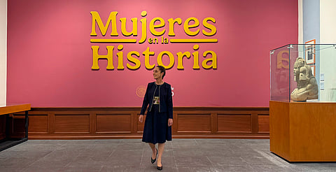 Claudia Sheinbaum inaugura la sala "Mujeres en la Historia" en Palacio Nacional