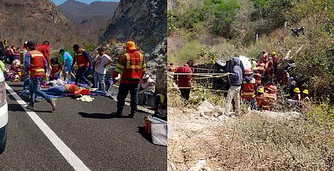 Aumenta a 18 el número de fallecidos en volcadura de camión que regresaban de asamblea en el Zócalo