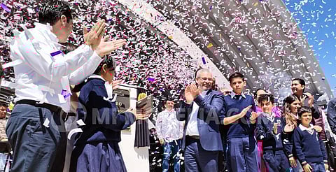 Inauguran complejo educativo en Villas del Pedregal, Morelia