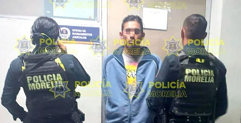 Policía Morelia captura a sujeto con orden de aprehensión vigente por robo calificado