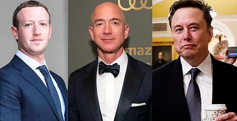 Elon Musk, Jeff Bezos y otros magnates ven caer sus fortunas tras apoyar a Trump