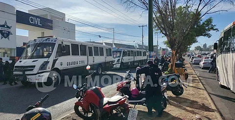 Policías de SSP se manifiestan en el Cuartel Valladolid; exigen pagos