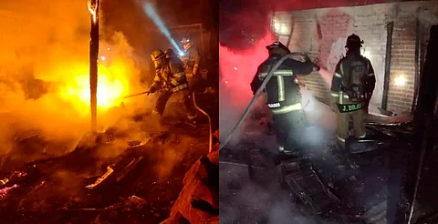 Incendio consume humilde vivienda a espaldas del Estadio Morelos