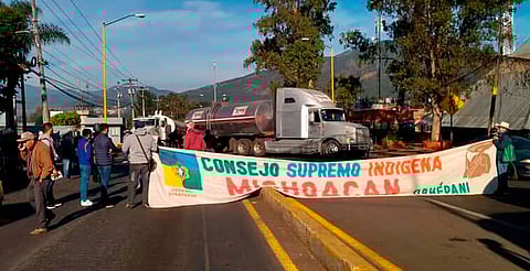 Consejo Supremo Indígena de Michoacán anuncian toma de carreteras en exigencia de seguridad y derechos