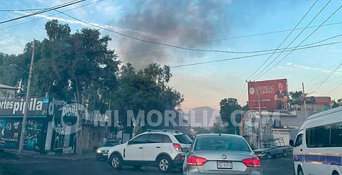 Se incendia casa en la colonia Vasco de Quiroga de Morelia