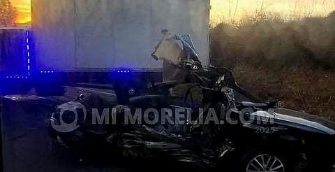 Choque deja un muerto y un herido en salida de Uruapan rumbo a la Siglo XXI