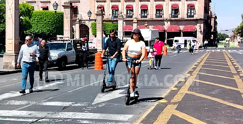 ¡Cuidado con los scooters! Reportan 5 accidentes en últimos dos meses en ciclovía de Morelia