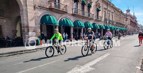 Ciclovía dominical cumple 15 años de generar activación física a los morelianos