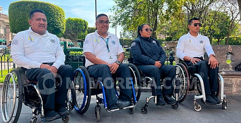 En lengua de señas o sobre ruedas, mediadores de la Policía Morelia promueven respeto en el corazón de la ciudad