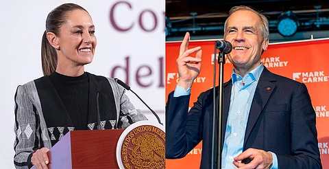 Claudia Sheinbaum y Mark Carney acuerdan fortalecer comercio México-Canadá
