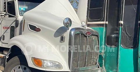 Se registra choque en la Morelia-Pátzcuaro