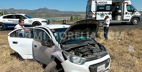 Tres personas heridas tras accidente en la Morelia-Pátzcuaro