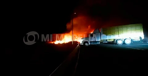 Se registra aparatoso accidente en la Pátzcuaro-Cuitzeo; al parecer son 3 tráileres involucrados